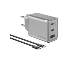 EcoFlow RAPID 65W GaN-oplader Hurtig multiport-oplader til 3 enheder