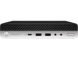 HP ProDesk 600 G5 Mini - Intel i5 9500T 2,2GHz 256GB NVMe 8GB Win11 Pro - Sølv stand
