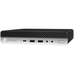 HP Prodesk 600 G4 Mini Core i5 I5-8500T 8GB 256GB Intel HD Graphics 630 Windows 11 Pro - Guld stand - Guld stand