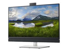 Dell C2722DE 27 2560 x 1440 (2K) HDMI DisplayPort USB-C 60Hz Pivot Skærm - Sølv stand