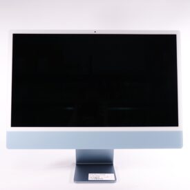 Apple iMac 24" 2021 Blue - M1 8 Core - 16GB RAM - 512GB NVME - 4.5K Retina - Guld stand