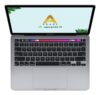 MacBook Pro Apple M M2 13.3" 16 GB 512 GB SSD macOS Monterey Nordisk Space Grey - Guld stand