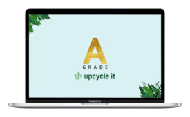 MacBook Pro i5-8259U 13.3" 16 GB 256 GB SSD Nordisk - Guld stand