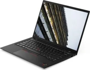 Lenovo ThinkPad X1 Carbon Gen9 - 14 Full-HD IPS - i7-1165G7 - 16GB RAM - 512GB NVME SSD - Windows 11 Pro - Sølv stand