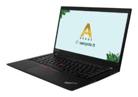 ThinkPad T14s Gen 1 AMD AMD Ryzen™ 5 PRO 4650U 14" Touchskærm 16 GB RAM 256 GB SSD Windows 11 Pro Nordisk - Guld stand