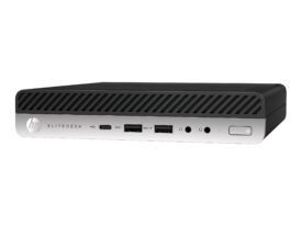 HP EliteDesk 800 G5 Mini i5-9500T 8GB 256GB Intel UHD Graphics Windows 11 Pro - Guld stand
