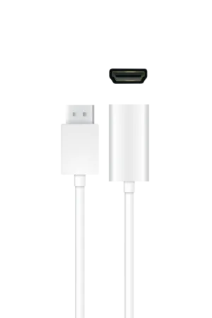 QNECT Adapter DisplayPort 1.4 male-HDMI female aud, 0.2m
