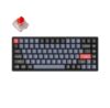 Keychron K2 Pro QMK/VIA RGB Hot Swap - Pro Red - Gaming Tastatur - Uden Numpad - Nordisk - Sort