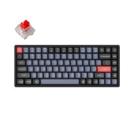 Keychron K2 Pro QMK/VIA RGB Hot Swap - Pro Red - Gaming Tastatur - Uden Numpad - Nordisk - Sort