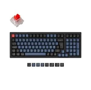 Keychron K4 Pro QMK/VIA Wireless RGB Hot Swap K Pro Red - ND - Gaming Tastatur - Nordisk - Sort