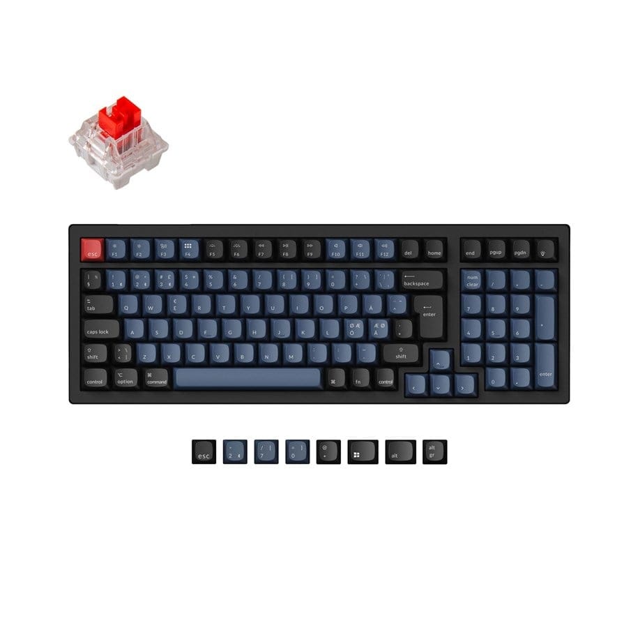 Keychron K4 Pro QMK/VIA Wireless RGB Hot Swap K Pro Red - ND - Gaming Tastatur - Nordisk - Sort Keychron K4 Pro QMK/VIA Wireless RGB Hot Swap K Pro Red - ND - Gaming Tastatur - Nordisk - Sort