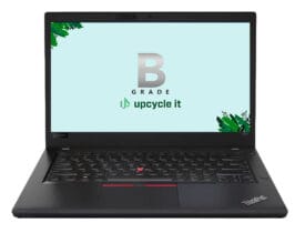 ThinkPad T480 i5-8250U 14" Touchskærm 8 GB RAM 256 GB SSD Windows 11 Pro Nordisk - Sølv stand