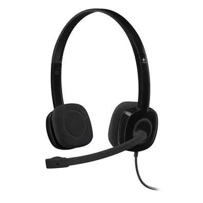 Logitech H151 Stereo - Black - Headset, på øret, kablet, 3.5mm jack Logitech H151 Stereo - Black - Headset, på øret, kablet, 3.5mm jack