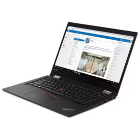 Lenovo ThinkPad X390 Yoga i5-8265U 13.3 FHD 8 GB256 GB Windows 11 Pro Sort - Sølv stand