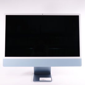 Apple iMac 24" 2021 Blue - M1 8 Core - 16GB RAM - 512GB NVME - 4.5K Retina - Guld stand