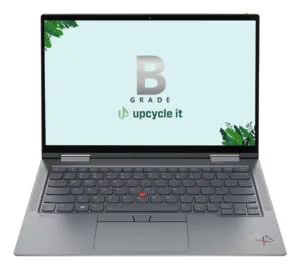 ThinkPad X1 Yoga Gen 7 i7-1270P Hybrid (2-i-1) 14" Touchskærm WUXGA 32 GB RAM 512 GB SSD Windows 11 Pro Nordisk Space Grey - Sølv stand