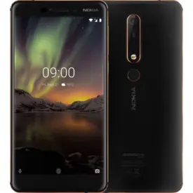 Nokia 6.1 32GB (Black/Copper) - Sølv stand
