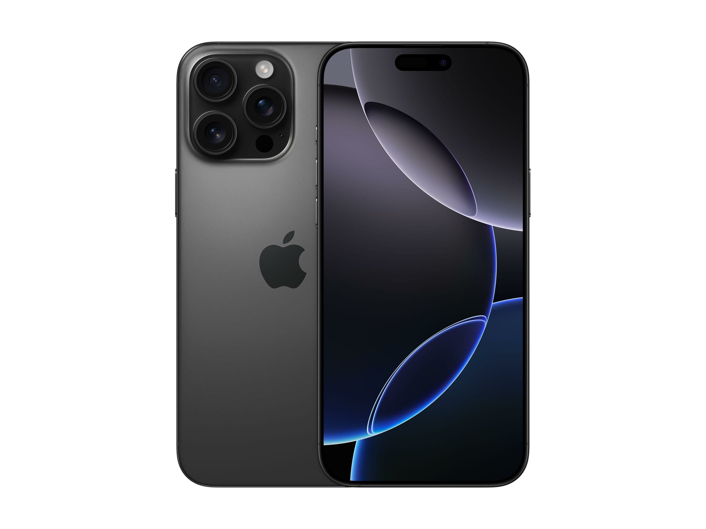 Apple iPhone 16 Pro Max 6.9 512GB Sort titanium - Sølv stand Apple iPhone 16 Pro Max 6.9 512GB Sort titanium - Sølv stand