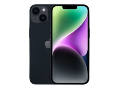 Apple iPhone 14 Plus 6.7 256GB Midnat - Guld stand Apple iPhone 14 Plus 6.7 256GB Midnat - Guld stand