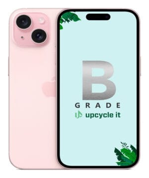 iPhone 15 15,5 cm (6.1") Dual SIM iOS 17 5G USB Type-C 128 GB Lyserød - Sølv stand