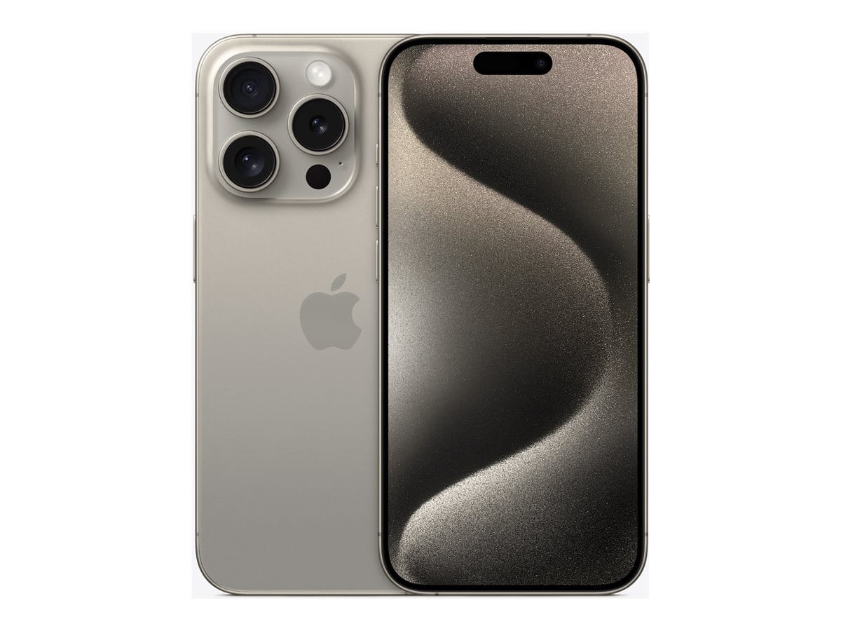 Apple iPhone 15 Pro 6.1 256GB Natural titanium - Guld stand Apple iPhone 15 Pro 6.1 256GB Natural titanium - Guld stand