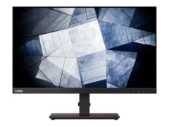 Lenovo ThinkVision P24h-20 23.8 2560 x 1440 (2K) HDMI DisplayPort USB-C 75Hz Pivot Skærm - Sølv stand - Sølv stand