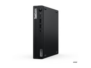 Lenovo ThinkCentre M75q Gen 5 12RR Tiny Ryzen 5 Pro 8500GE 16GB 512GB AMD Radeon 740M - New Open Box - Guld stand