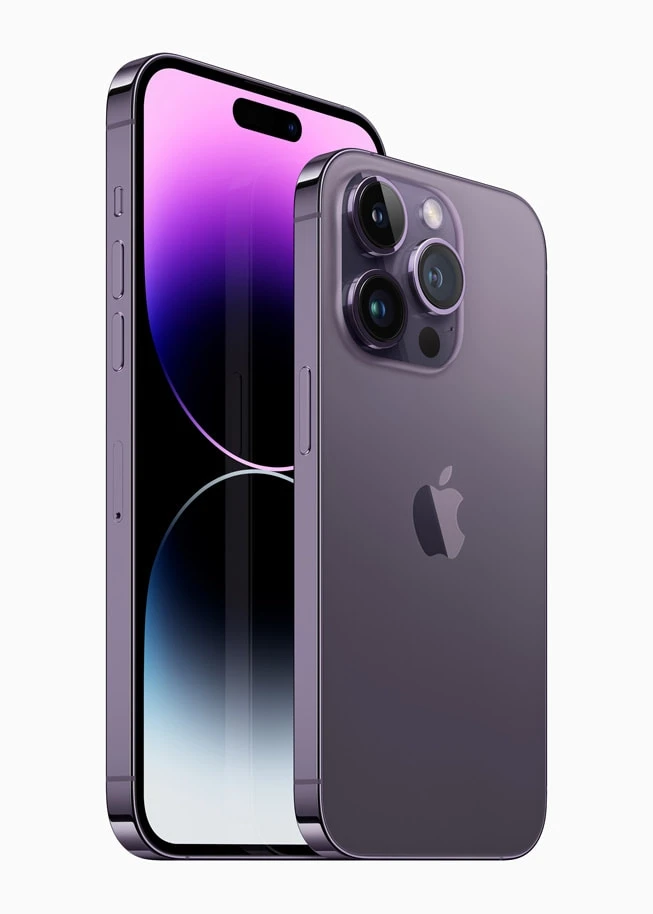 Apple iPhone 14 Pro Max 128GB (Deep Purple) e-sim - Sølv stand Apple iPhone 14 Pro Max 128GB (Deep Purple) e-sim - Sølv stand