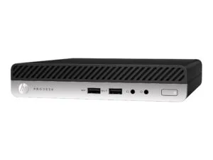 HP ProDesk 400 G5 mini desktop I3-9100T 8GB 256GB Windows 11 Pro - Guld stand - Guld stand