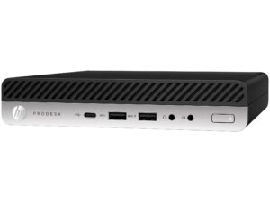 HP ProDesk 600 G5 mini desktop I3-9100T 8GB 256GB Windows 11 Pro - Guld stand - Guld stand