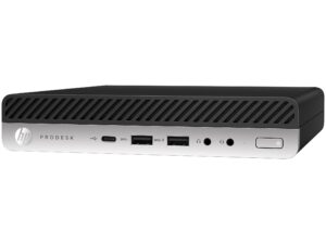 HP ProDesk 600 G4 Mini PC i3-8100T Intel Core i3 8GB 256GB Windows 11 Pro - Guld stand - Guld stand