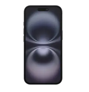 Apple iPhone 16 128GB  (Sort) eSIM - Guld stand