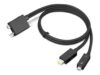 Lenovo Split Cable Thunderbolt kabel 70cm Sort - Guld stand
