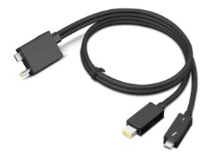Lenovo Split Cable Thunderbolt kabel 70cm Sort - Guld stand