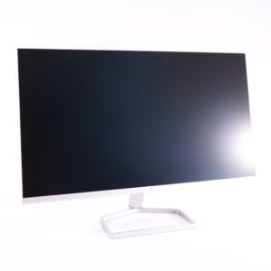 HP M24fw Bluetip 23,8 tommer - FHD-skærm - 1920x1080 - 75Hz - HDMI + VGA - hvid - med fod - Brugt