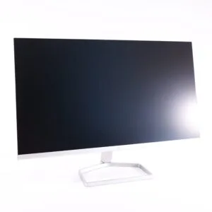HP M24fw Bluetip 23,8 tommer - FHD-skærm - 1920x1080 - 75Hz - HDMI + VGA - hvid - med fod - Brugt